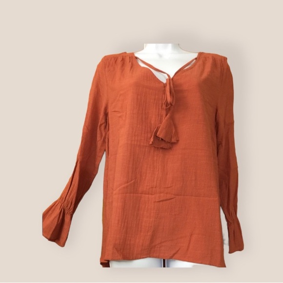 New California Sunset BoHo Tassel ruffle bell sleeve - Picture 3 of 7